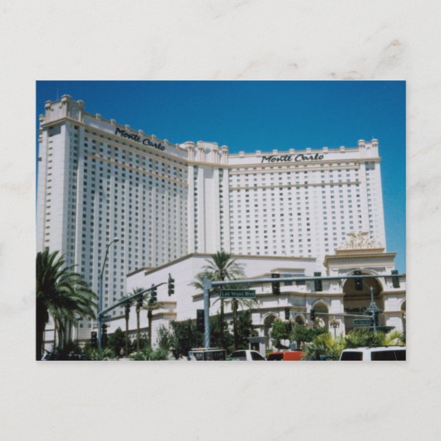 Monte Carlo Las Vegas Postkort Vykort (Framsida)