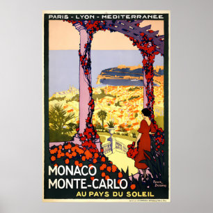 Monte-Carlo Monaco Beach Resorera Poster
