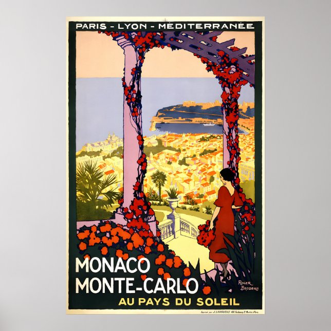 Monte-Carlo Monaco Beach Resorera Poster (Framsidan)