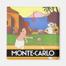 Monte Carlo Monaco Frankrike vintage resor magnet