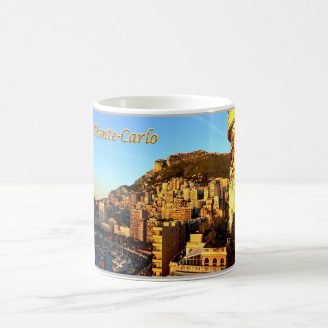 Monte Carlo - Monaco - Panorama - Kaffemugg (Center)