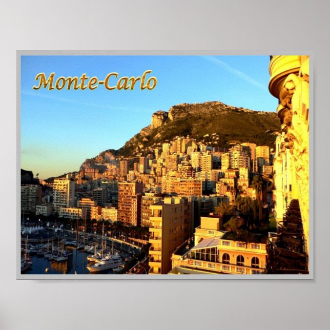 Monte Carlo - Monaco - Panorama - Poster (Framsidan)