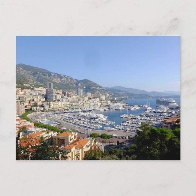 Monte Carlo Monaco Resevykort Vykort (Framsida)