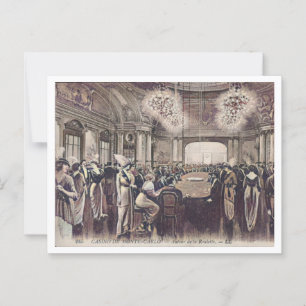 Monte Carlo Monaco Roulette Casino c1910s Vykort