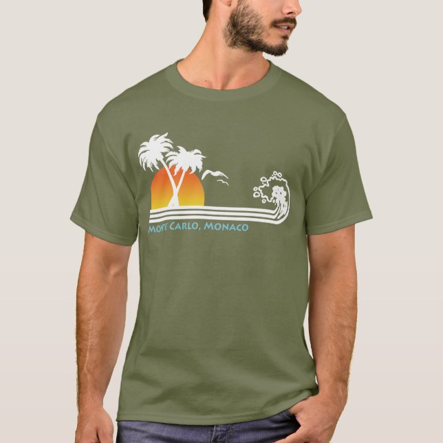 Monte Carlo Monaco T-Shirt (Framsida)