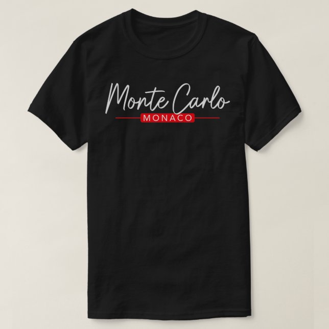 Monte Carlo Monaco T Shirt (Design framsida)