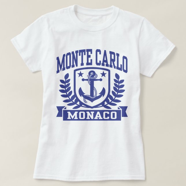 Monte Carlo Monaco Tee Shirt (Design framsida)
