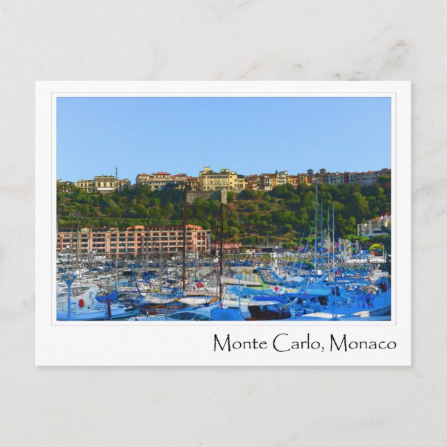 Monte - carlo Monaco Vykort (Framsida)