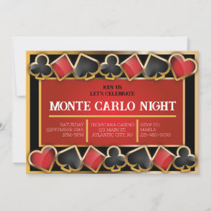 MONTE CARLO NATT FUNDRAISING EVENT VIP-inbjudan Meddelande