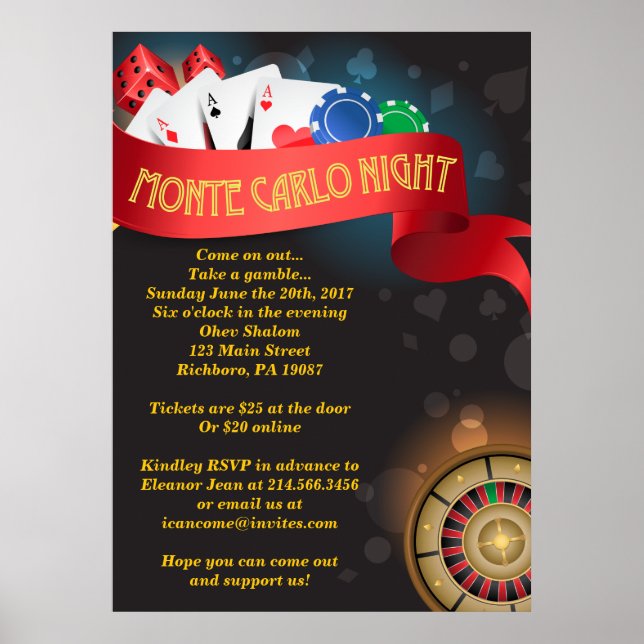 Monte Carlo Poster 26 x 36 (Framsidan)