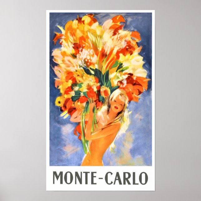 Monte Carlo-reseaffisch Poster (Framsidan)
