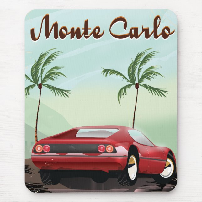 Monte Carlo sportbil reseraffisch Musmatta (Framsidan)