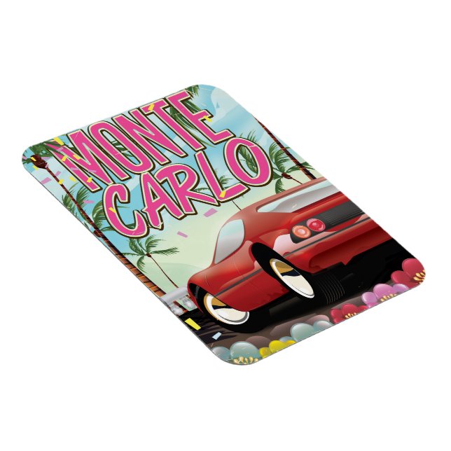 Monte Carlo superbil reserakat poster Magnet (Högersidan)