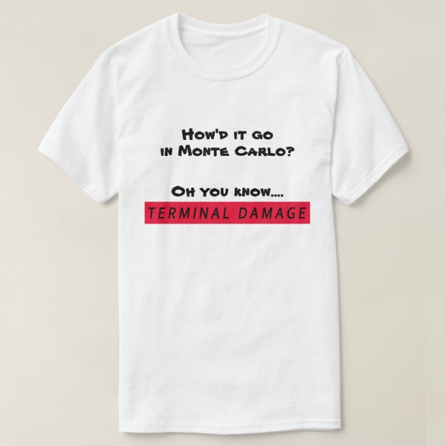 Monte Carlo - Terminal Damage T Shirt (Design framsida)