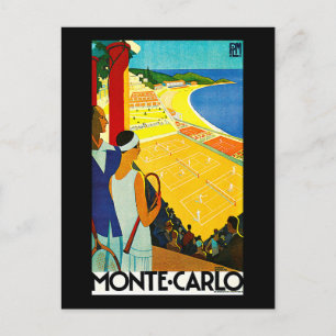 Monte Carlo Vintage resor Poster Vykort