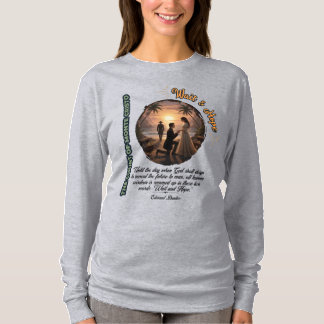 Monte Cristo-greven Vänta och Hoppas Solnedgång T Shirt