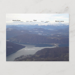 Monte Generoso - Schweiz Alpin Horisont Vykort