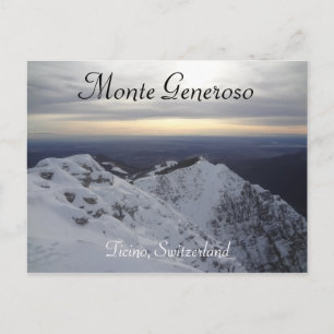 Monte Generoso, Ticino - Swiss Alpernas Postcard Vykort