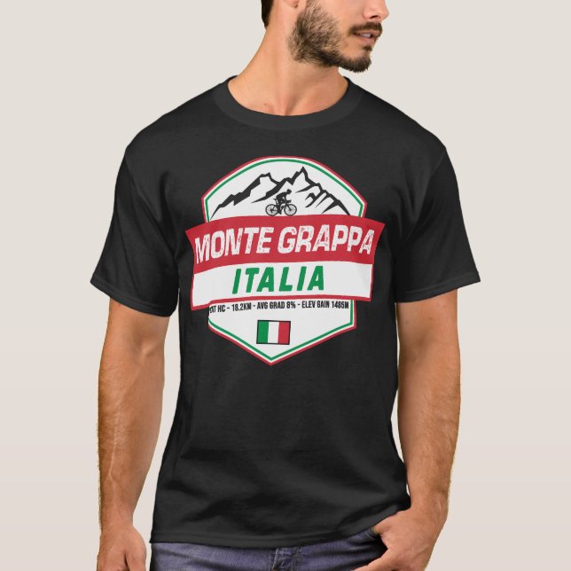 Monte Grappa Cycling Italien T Shirt (Framsida)