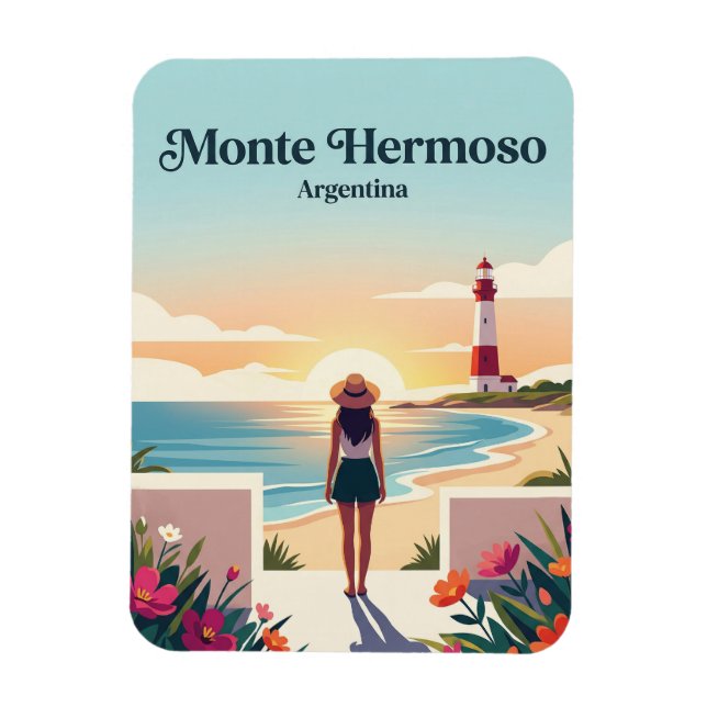 Monte Hermoso Argentina Magnet (Vertikal)