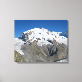 Monte Rosa, schweiziska Alpernor Canvastryck