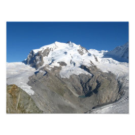 Monte Rosa, schweiziska Alpernor Fototryck