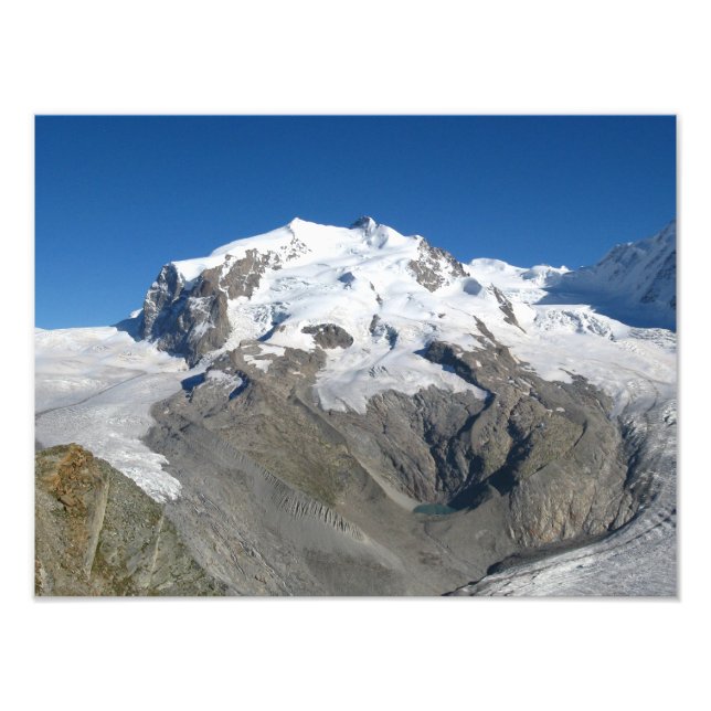 Monte Rosa, schweiziska Alpernor Fototryck (Framsidan)