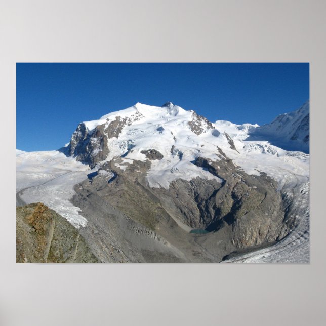 Monte Rosa, schweiziska Alpernor Poster (Framsidan)