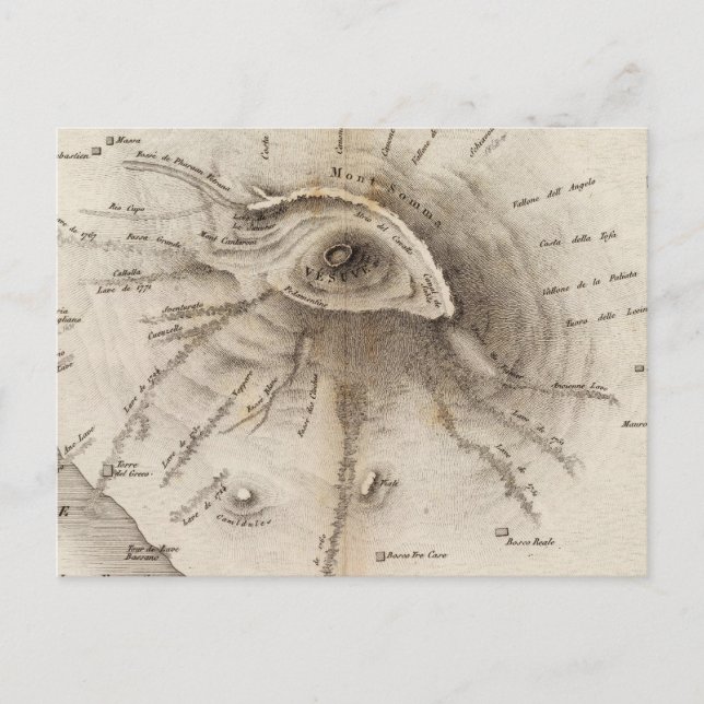 Monte Vesuve Vykort (Framsida)