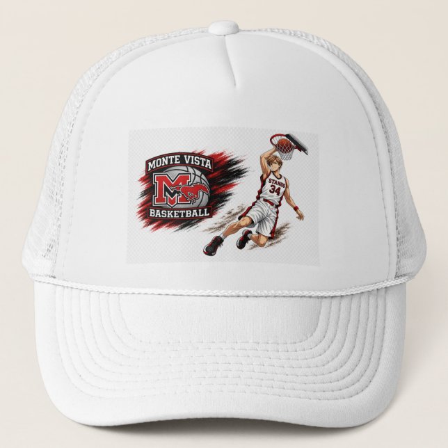 Monte Vista Basket Anime Spelare Truckerhatt Keps (Framsida)