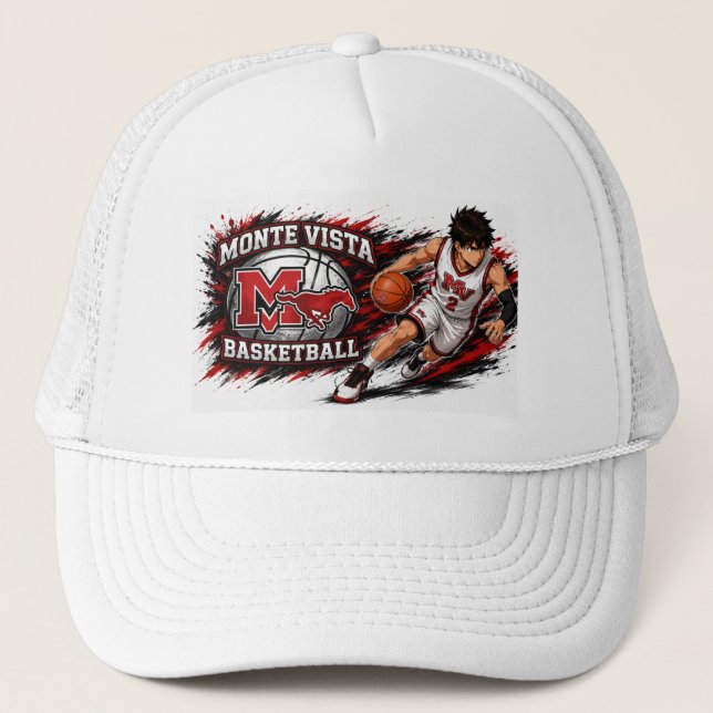 Monte Vista Basket Anime Spelare Truckerhatt Keps (Framsida)
