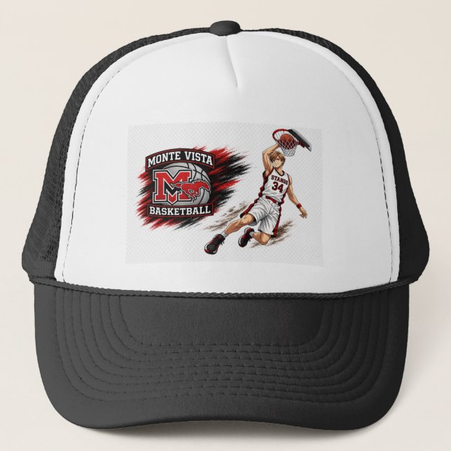 Monte Vista-basketbollshatt #34 Keps (Framsida)