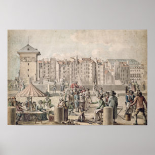 Montebanks och Promenaders på Pont Poster