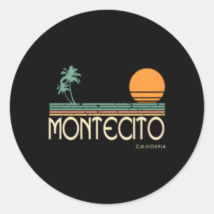 Montecito California Runt Klistermärke