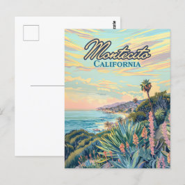 Montecito California Santa Barbara Kusten Vykort