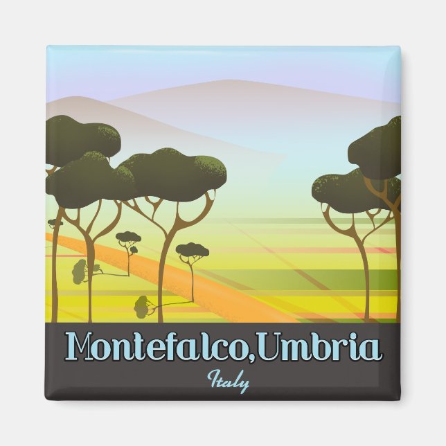 Montefalco, Umbrien Italien resposter Magnet (Framsidan)