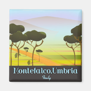 Montefalco, Umbrien-italiens reseaffisch Magnet