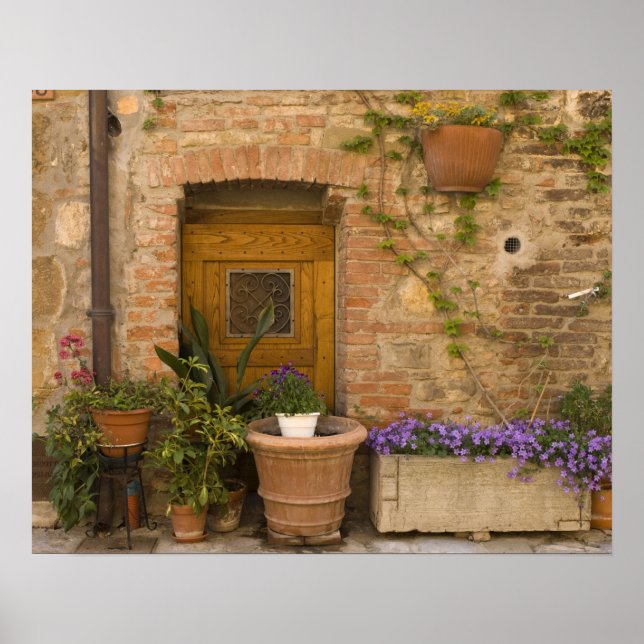 Montefollonico, Val d'Orcia, Siena provins, 2 Poster (Framsidan)