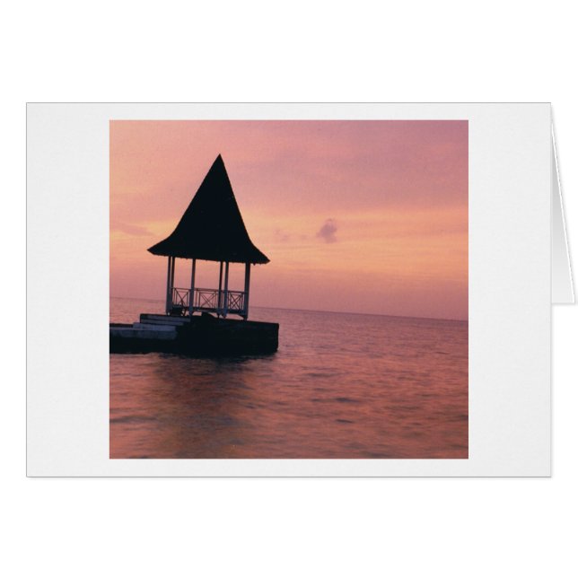 Montego Bay Jamaica Hälsningskort (Framsidan Horizontal)