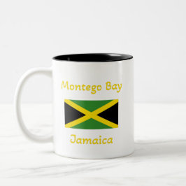 Montego Bay Jamaica - Jamaican Flagga Coffee Mugg
