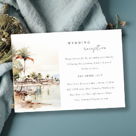 Montego Bay Jamaica Landscape Wedding Reception Tilläggskort