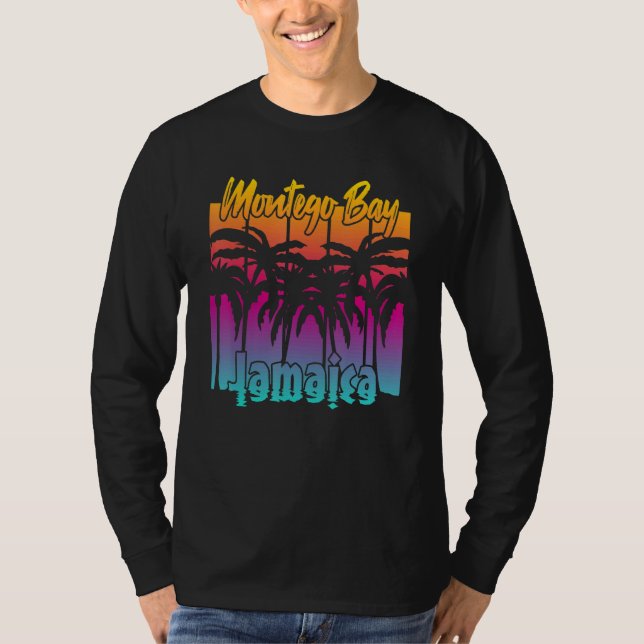 Montego Bay Jamaica T Shirt (Framsida)