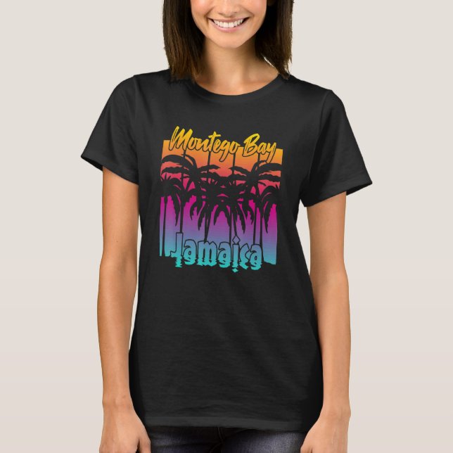 Montego Bay Jamaica T Shirt (Framsida)