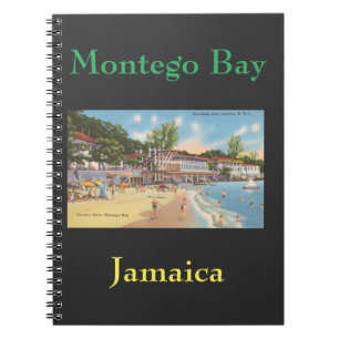 Montego Bay, Jamaica Vintage Foto - Doctor's Cave Anteckningsbok