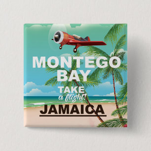 Montego Bay Jamaica vintage resor poster Knapp