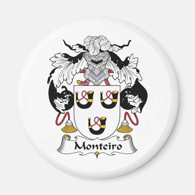 Monteiro Family Crest Magnet (Framsidan)