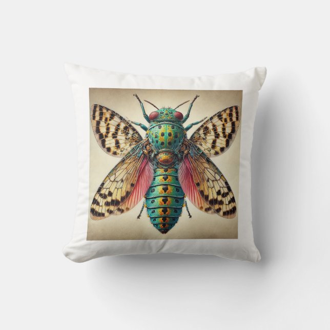 Monteithius Insect 060924IREF238 - Watercolor Kudde (Framsida)