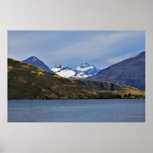 Monten Aspiring och Sjö Wanaka Poster