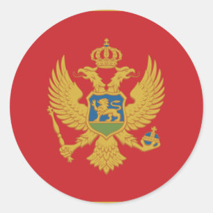 monteneber runt klistermärke
