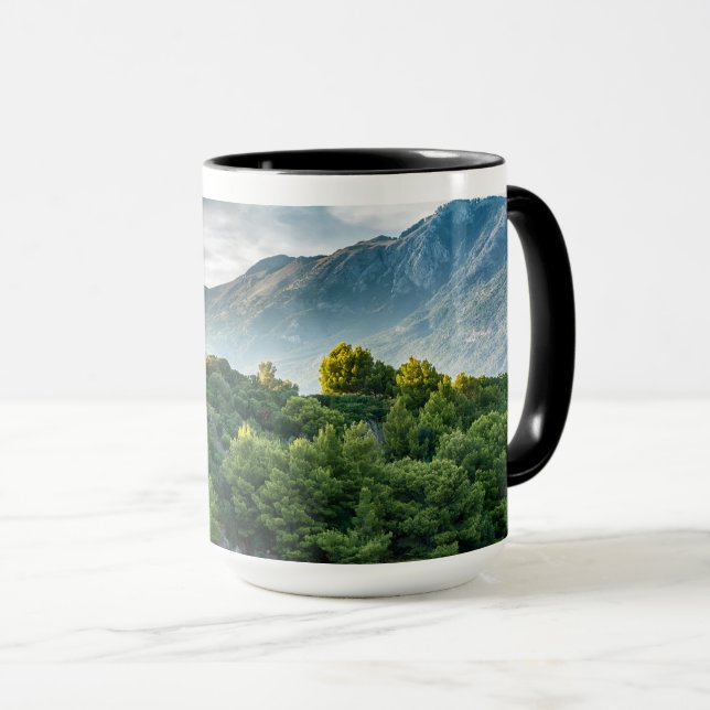 Montenegro Berg och havslandskap  Mugg (Framsida höger)